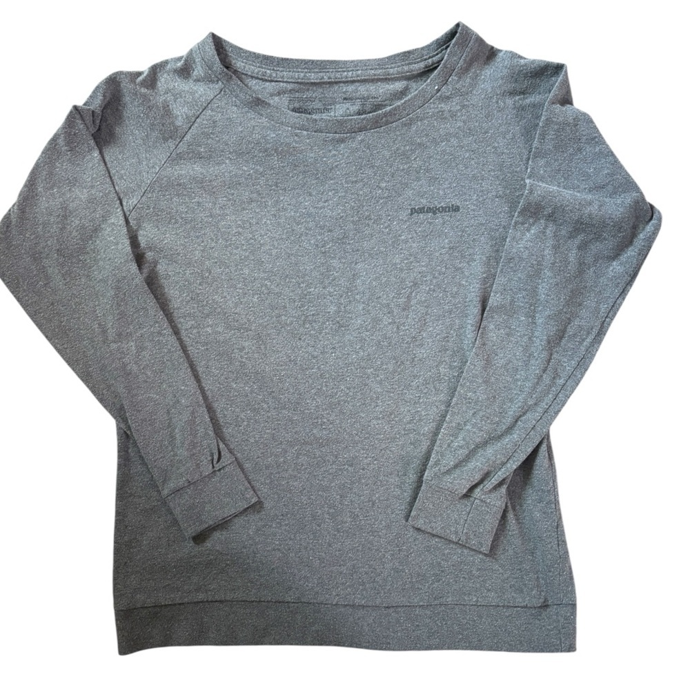 Patagonia Grey Crew Neck Long Sleeve size S